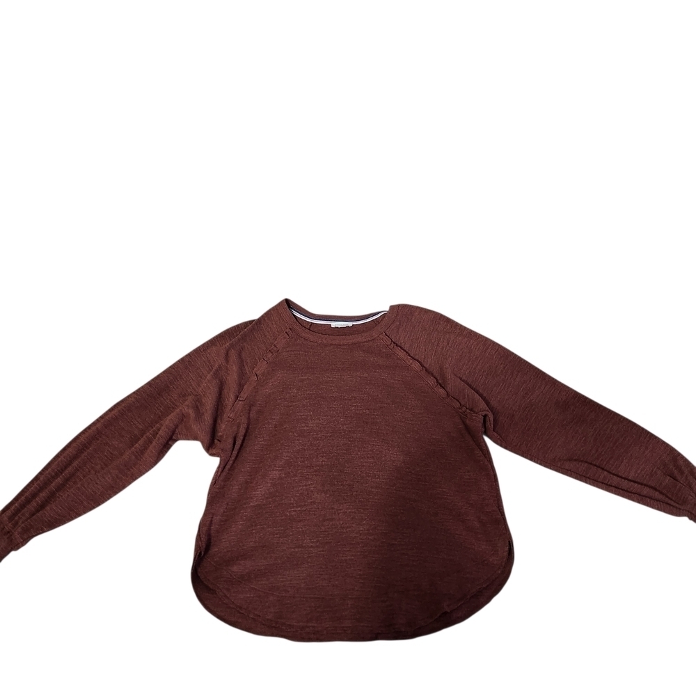 Anthropologie Pilcro "Diana" Women's Ruffled Raglan Long Sleeve Pullover